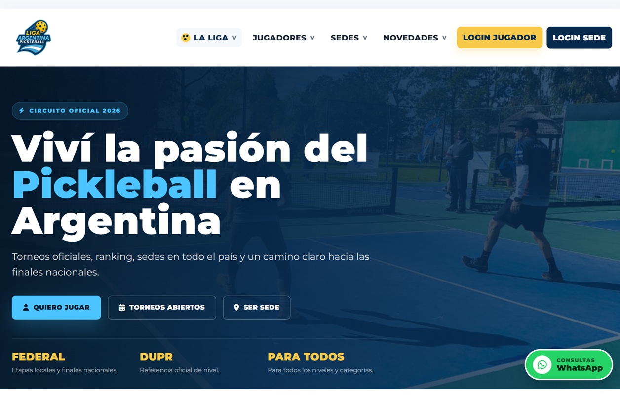 Cómo inscribirse en la Liga Argentina de Pickleball - LAP